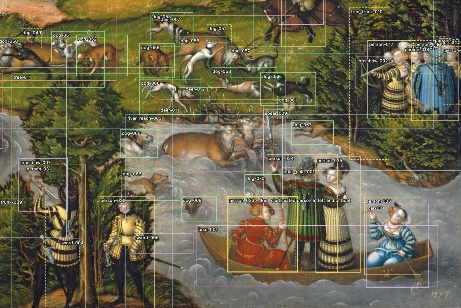 Interactive artwork annotations from the Deep Label experiment
